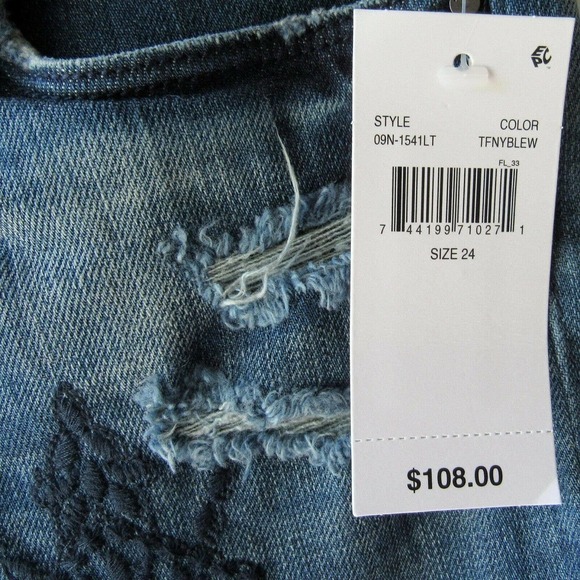 BLANK NYC Embroidered Skinny Step Hem Jeans - Picture 4 of 9